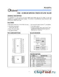 Datasheet W24257 manufacturer ISD