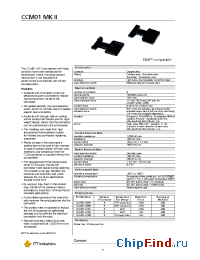 Datasheet CCM01-2065 производства ITT