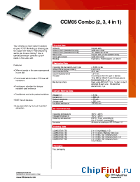 Datasheet CCM05-5783T50 производства ITT
