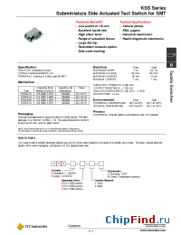 Datasheet KSS221G производства ITT