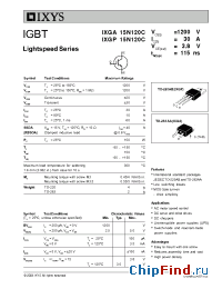 Datasheet 15N120C manufacturer IXYS