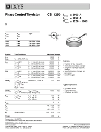 Datasheet CS1250-14IO1 производства IXYS