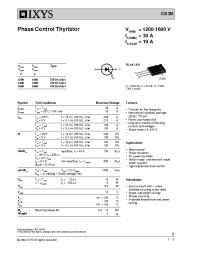 Datasheet CS20-14IO1 производства IXYS