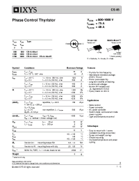 Datasheet CS45-08IO1 производства IXYS