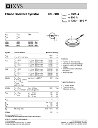 Datasheet CS800-16IO1 производства IXYS