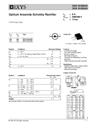 Datasheet DGS10-022AS производства IXYS