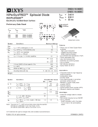 Datasheet DSEC16-06BC производства IXYS