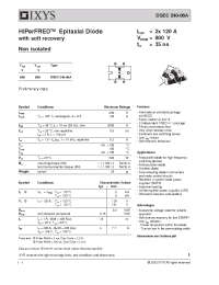 Datasheet DSEC240-06A производства IXYS