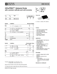 Datasheet DSEC60-12A производства IXYS