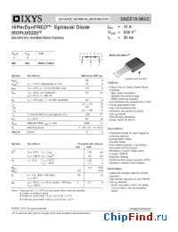 Datasheet DSEE15-06CC производства IXYS