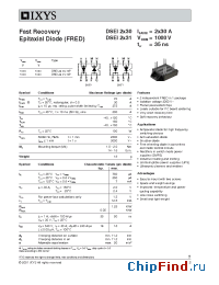 Datasheet DSEI2x30-10P производства IXYS
