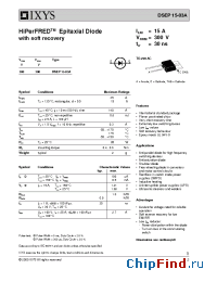 Datasheet DSEP15-03A производства IXYS