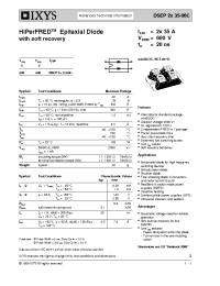 Datasheet DSEP2X35-06C manufacturer IXYS