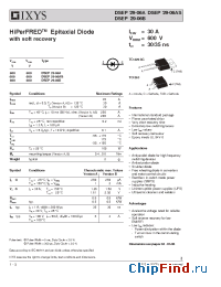 Datasheet DSEP30-06BR manufacturer IXYS