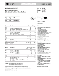 Datasheet DSEP30-12CR производства IXYS