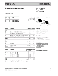 Datasheet DSSK18-0025B manufacturer IXYS