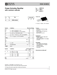 Datasheet DSSK30-0045A manufacturer IXYS