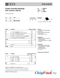 Datasheet DSSK48-003B manufacturer IXYS