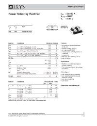 Datasheet DSSK60-02A manufacturer IXYS