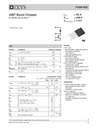 Datasheet FID60-06D производства IXYS