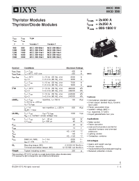 Datasheet MCC220-14IO1 производства IXYS