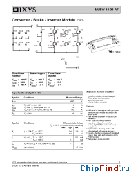Datasheet MUBW15-06A7 manufacturer IXYS