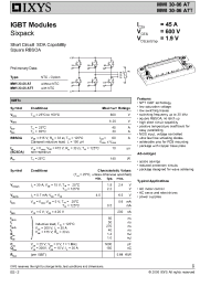 Datasheet MWI30-06A7 manufacturer IXYS
