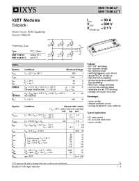 Datasheet MWI75-06A7 manufacturer IXYS
