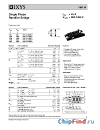 Datasheet VBO45-14NO7 производства IXYS