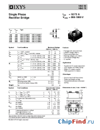 Datasheet VBO52-16NO7 производства IXYS