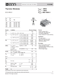 Datasheet VCO180-08IO7 производства IXYS