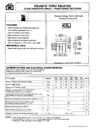Datasheet KBJ401G производства JGD