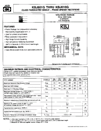 Datasheet KBJ606G производства JGD