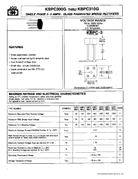 Datasheet KBPC306G производства JGD