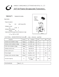 Datasheet S9016LT1 производства Jiangsu