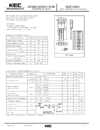 Datasheet 13003BR manufacturer KEC