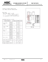 Datasheet BC308 производства KEC