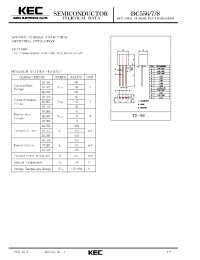 Datasheet BC556 производства KEC