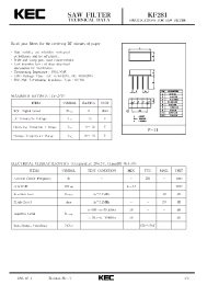 Datasheet KF281 производства KEC