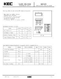 Datasheet KF433 производства KEC