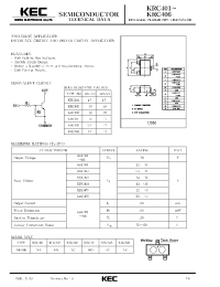 Datasheet KRC401 производства KEC