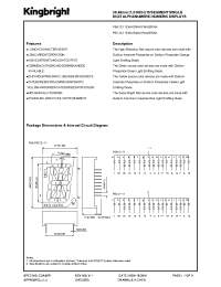 Datasheet PSC12-11GWA manufacturer Kingbright