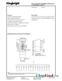 Datasheet PSC39-21YWA manufacturer Kingbright