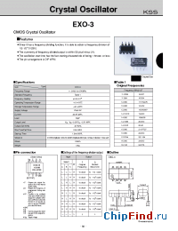 Datasheet EXO-3-16.384M производства Kyocera Kinseki