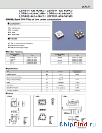 Datasheet LSFA02-422-800K0 производства Kyocera Kinseki
