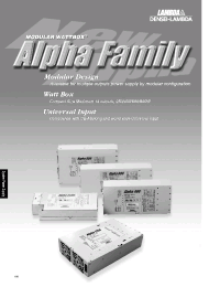 Datasheet ALPHA1250 manufacturer Densei-Lambda