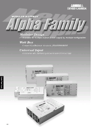 Datasheet ALPHA250S manufacturer Densei-Lambda