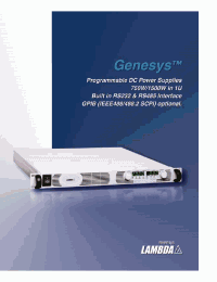 Datasheet GEN150-5 manufacturer Densei-Lambda