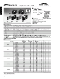 Datasheet JWS150-15 manufacturer Densei-Lambda