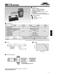 Datasheet MC1330DIN manufacturer Densei-Lambda